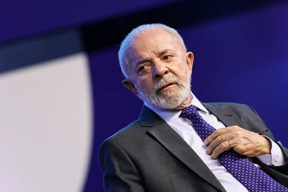 lula da silva participa da abertura do 14º encontro nacional da indústria (enai).