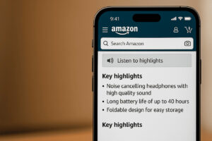 Amazon inicia testes com IA para resumir produtos em áudio