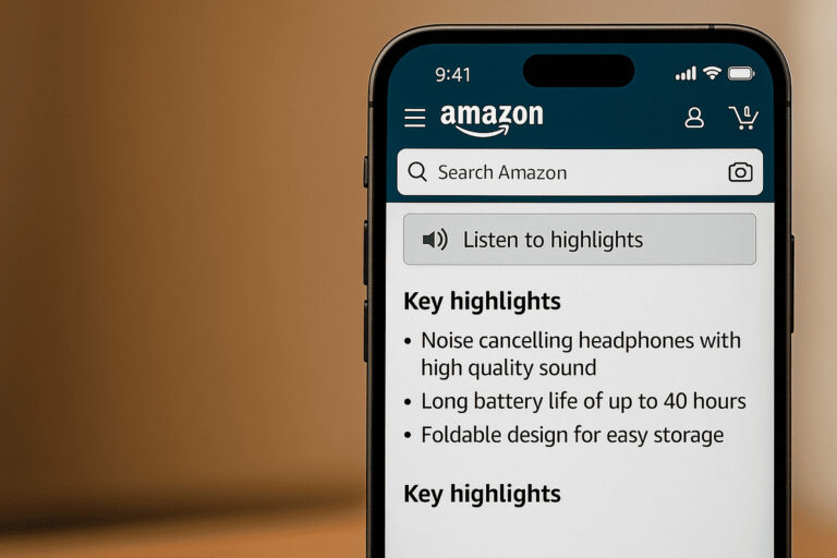 Amazon inicia testes com IA para resumir produtos em áudio