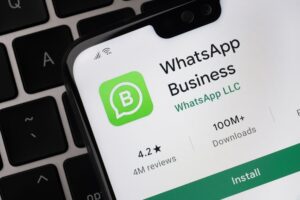 Tela de instalação do aplicativo Whatsapp Business